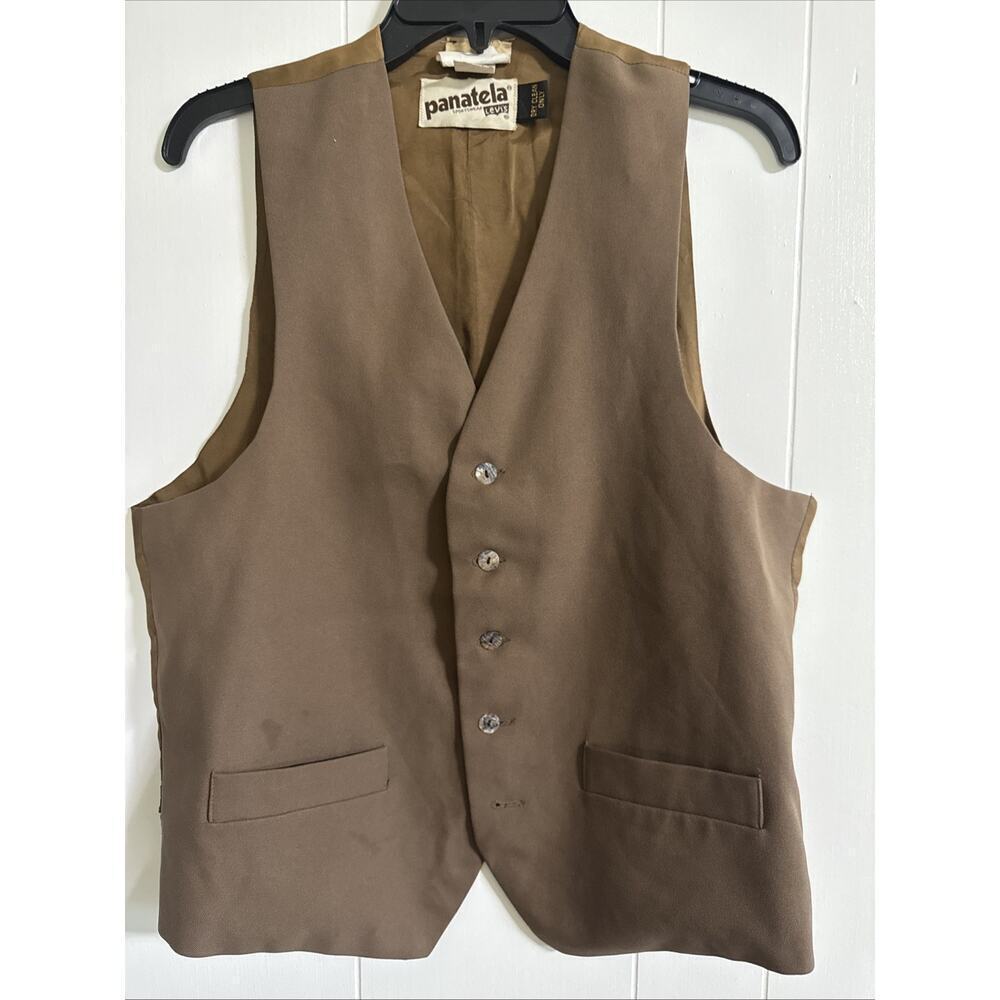 Vintage Panatela Levi's Brown Button Vest One Size Fits Most Steampunk Country